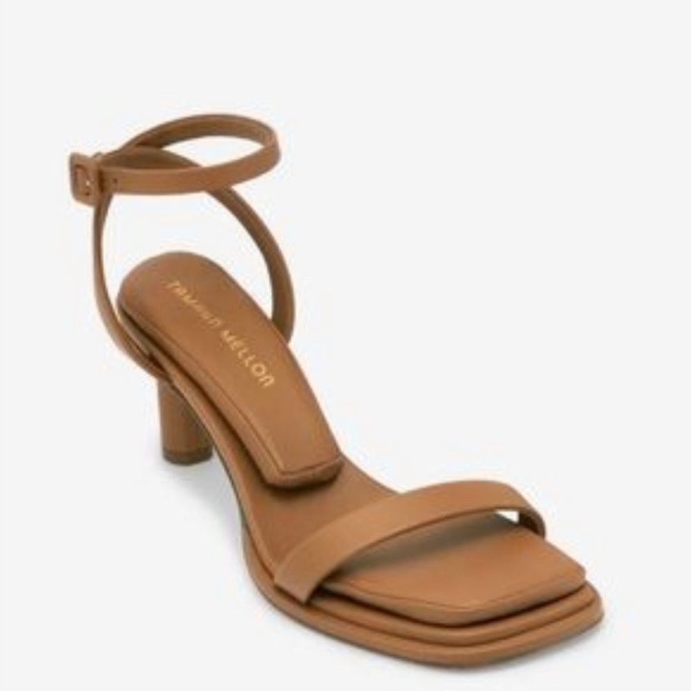 Tamara Mellon “Solace 100” Tan Sandals